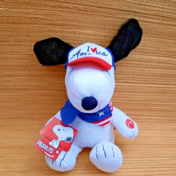 Peanuts- Snoopy- I Love America Animated Plush, DanDee- NEW w/Tags - Picture 12 of 12